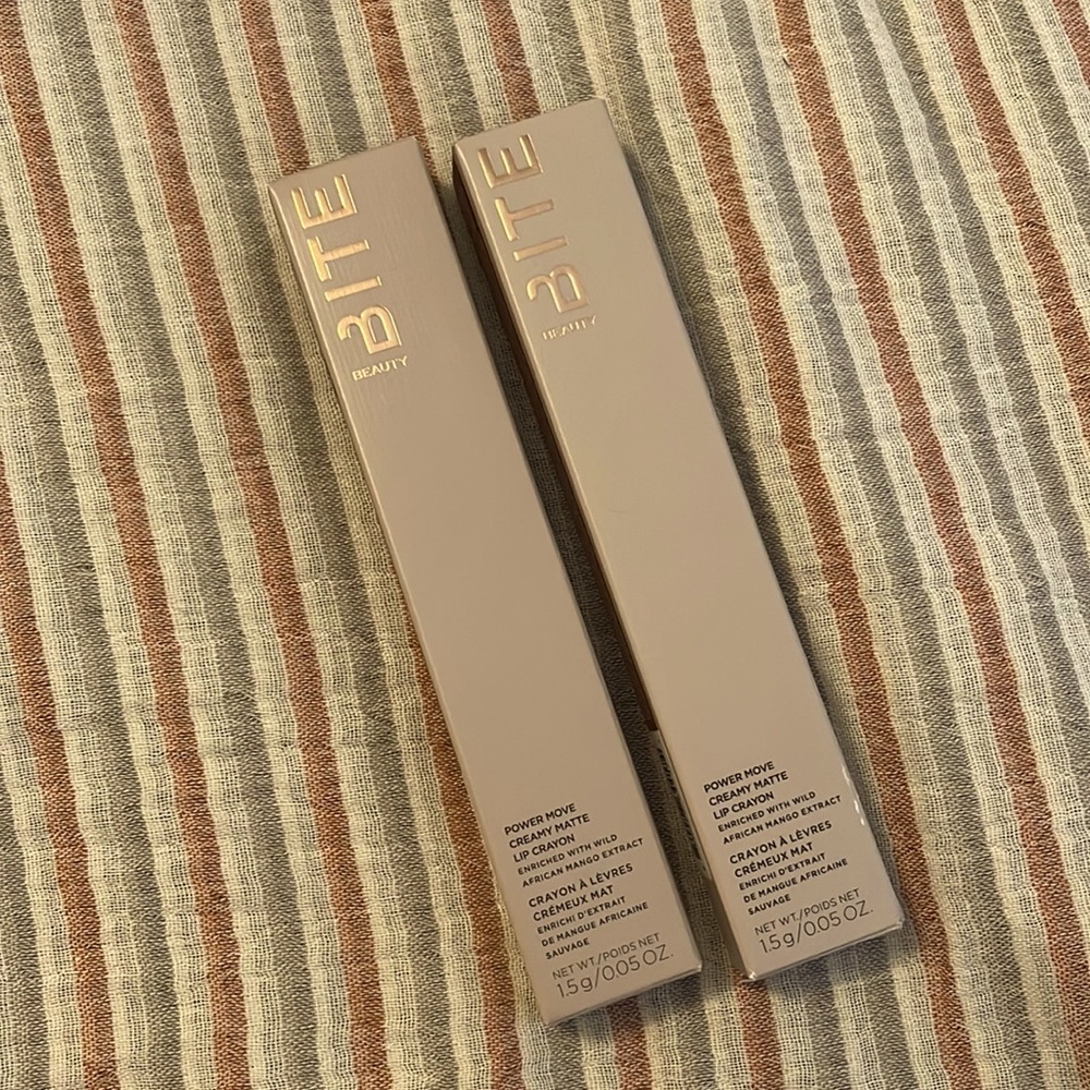 Bite Beauty Power Move Creamy Matte Lip Crayon Duo (Shades Nonino + Glace)